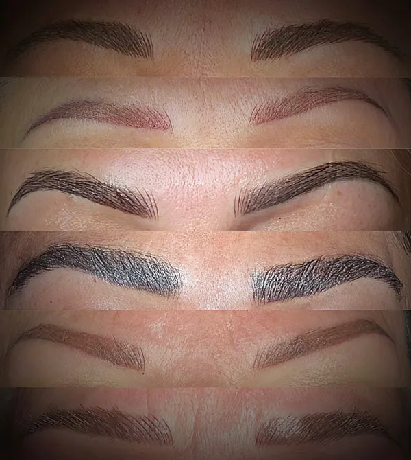 Eyebrows with permanent makeup